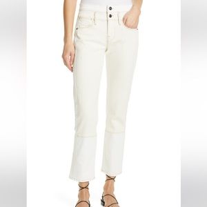 FRAME Frame Le High Spring Mix High Waist Distressed Crop Straight Leg Jeans